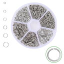 丸カン 4-10mm 6種 ジャンプリング キーホルダー パーツ 金具 鉄製 基礎パーツ スプリットキーリング DIY用 クラフト用品 ブレスレット ネックレス...