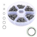 丸カン 4-10mm 6種 ジャンプリング キーホルダー パーツ 金具 鉄製 基礎パーツ スプリットキーリング DIY用 クラフト用品 ブレスレット ネックレス...