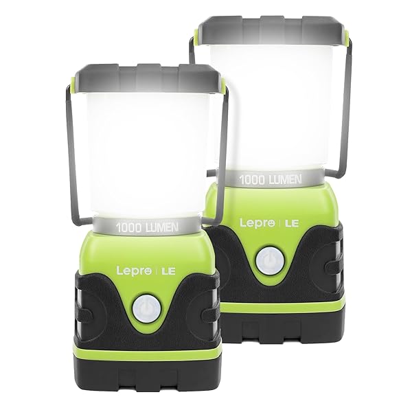 Lepro LED ランタン キャンプランタン 【超高輝度 1000ルーメン/実用点灯12-240時間/電池式/昼光色・昼白色・電球色切替/4つ点灯モード/無段階調光調色/防滴仕様】ソロキャンプ アウトドア キャンプ 登山 夜釣り 防災 停電 緊急