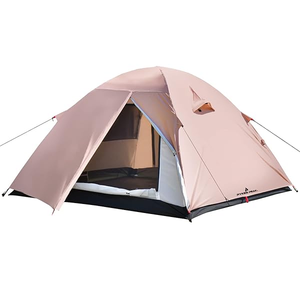 (パイクスピーク) ドームテント ツーリング テント ソロ 1人用 2～3人用 TOURING DOME 5色 軽量 コンパクト キャンプ テント バイク積載 (APRICOTBEIGE)