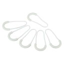 PATIKIL ジッパープル 20個 延長ハンドルコード 指の使用 プラスチック U字型 タブ タグエンデター 荷物 バックパック用 ホワイト