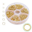 丸カン 4-10mm 6種 ジャンプリング キーホルダー パーツ 金具 鉄製 基礎パーツ スプリットキーリング DIY用 クラフト用品 ブレスレット ネックレス...