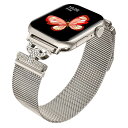 バンド コンパチブル Apple Watch 42mm 38mm 40mm 41mm 対応 磁気バックル ストラップ メッシュ織り クイックリリース 時計バンド...