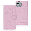AQUOS wish4 ケース 手帳型 SH-52E ケース SH-M27 ケース 流れ星子猫 アクオス ウィッシュ4 ケース 可愛い 猫柄 ねこ アクオスwi...