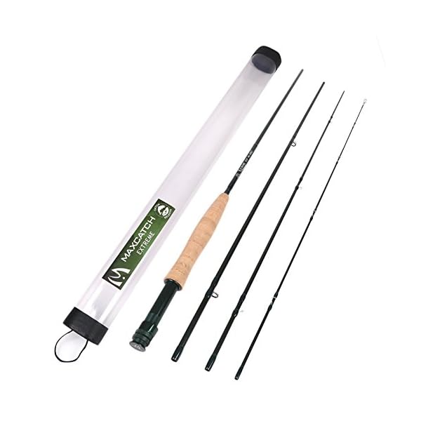 Maxcatch Extreme フライカーボンロッド フライロッド 4本 サイズ（3/4/5/6/7/8/9/10wt） (3番(8'4”3wt))