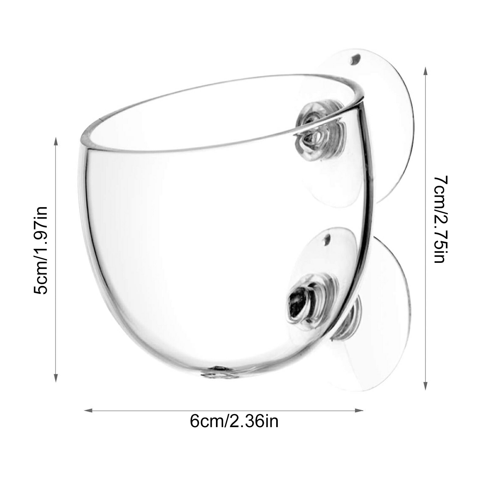 アクリル水生植物カップ水族館の水槽ガラス植木鉢吸引ホルダー付き給餌容器スタンド水族館風景用