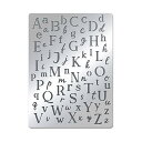 BENECREAT 文字ステンシル イレギュラー AからZ アルファベット 金属製ステンシル 大文字小文字テンプレート ペイント ウッドバーニング 彫刻 スクラップブッキング用 19x14cm/7.5x5.5インチ