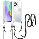 Xiaomi Redmi 12 5G ケース クリア ショルダー シャオミ Redmi 12 5G 携帯カバー 耐衝撃 全面保護 ストラップ付き 調節可能 取り外し可能 XIG03 スマホケース 肩掛け 斜めかけ 縄掛けケース 紐付き TPU 薄型