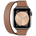 コンパチブル アップルウォッチ バンド 40mm 41mm 38mm 42mm 44mm 45mm 49mm 46mm レザー 二重巻き コンパチブル Appl...