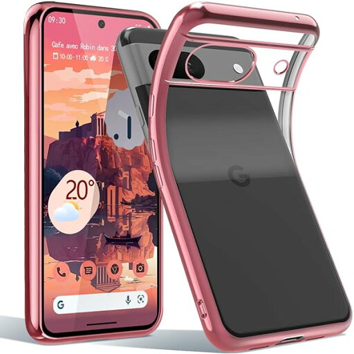 Google Pixel 8a ケース クリア 透明 耐衝撃 ピクセル8a スマホケース TPU 薄型 軽量 メッキ加工 ソフト 米軍MIL規格取得 ワイヤレス充電対応 すり傷防止 人気 (ローズゴールド) Google Pixel 8a ケース クリア 透明 耐衝撃 ピクセル8a スマホケース TPU 薄型 軽量 メッキ加工 ソフト 米軍MIL規格取得 ワイヤレス充電対応 すり傷防止 人気 (ローズゴールド)