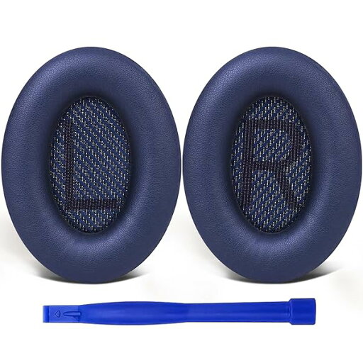 イヤーパッド イヤークッション 交換用 Bose QuietComfort 35 & 35ii(QC35 & QC35ii)に対応 ヘッドフォンに適用 ヘッドホンパッド 遮音 ソフトレザー 高密度フォーム (青) イヤーパッド イヤークッション 交換用 Bose QuietComfort 35 & 35ii(QC35 & QC35ii)に対応 ヘッドフォンに適用 ヘッドホンパッド 遮音 ソフトレザー 高密度フォーム (青)