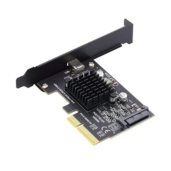 USB 3.2 Gen2x2 Type-CフロントパネルソケットからPCI-E 4X PCI Express拡張カードアダプター。