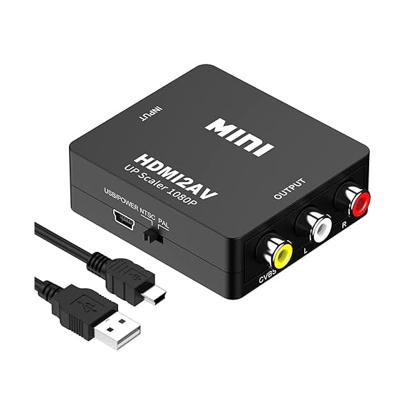 HDMI to RCA ѴС HDMI to AVѴץ 1080Pб PAL/NTSCڤؤ ʥѴ ...