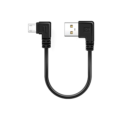 USB2.0上下左右90度L字方向変換ケーブル Micro USB2.0延長ケーブル (0.25m左L*左L)
