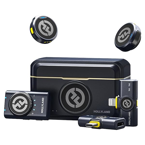 Hollyland「DGP Mobile 2024金賞」「晋遊舎家電批判A評価」 Lark M2 Combo -ワイヤレスマイク-ピンマイク-軽量9g-48Kh...