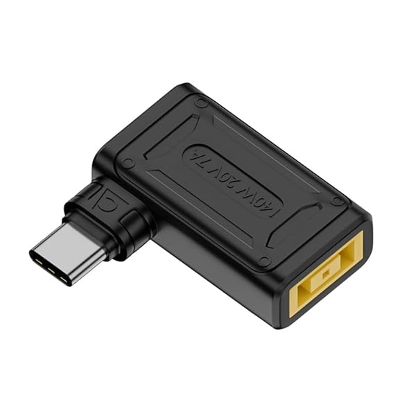 140W 100W USB-C Type-C への長方形ジャック Thinkpad X1 の入力はラップトップの電話のための 90 度のパワー プラグの充満アダプターを曲げました