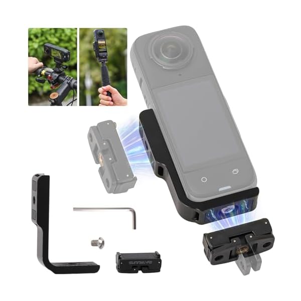 Insta360 X4 対応 アダプター マウント X4 縦横撮影マウント Lブラケット アクセサリー 気マウント マウントベース ONE X4 拡張 マグネットマウント ホルダー Insta360 X4 対応 アクセサリー