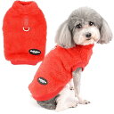 犬服 秋冬 フリース セーター コート 小型犬 ふわふわ あたたかい ジャケット コート 暖かい 防寒 おしゃれ かわいい ドッグウェア 洋服 Dリング付き 可...