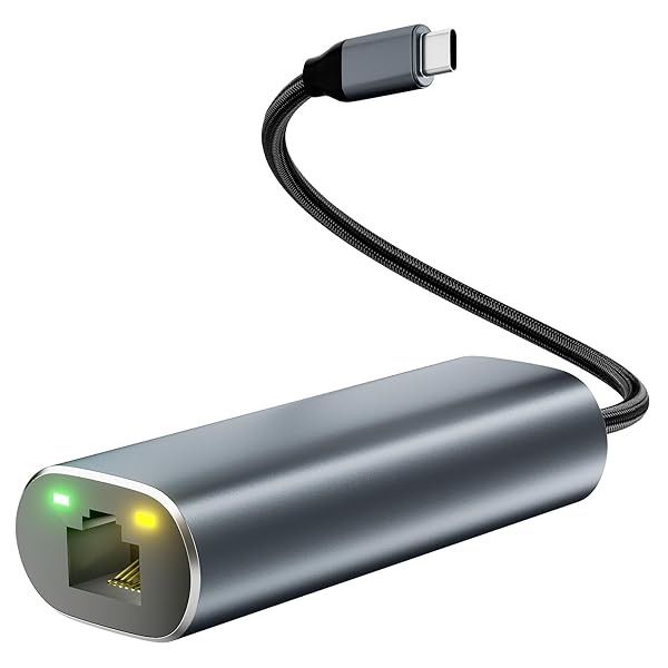 USB C LAN変換アダプター 2.5Gbps 超高速通信 有線LANアダプター イーサネットアダプタ USB-C to RJ45 ギガビットイーサネットType-C LANイーサネットコンバータ iPhone 15/MacBook/iPad P