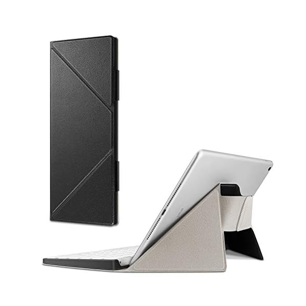 Apple Magicキーボードケース カバー MLA22LL/A専用 PUレザー スタンド機能 軽量 iPad Air/Pro/mini/iPhone/iMacに対応（1ブラック）
