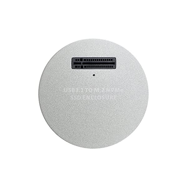 USB 3.1 USB-C to NVME M-Key M.2 NGFF SSD 外付けPCBA コンベターアダプター 縦型 (ホワイト)