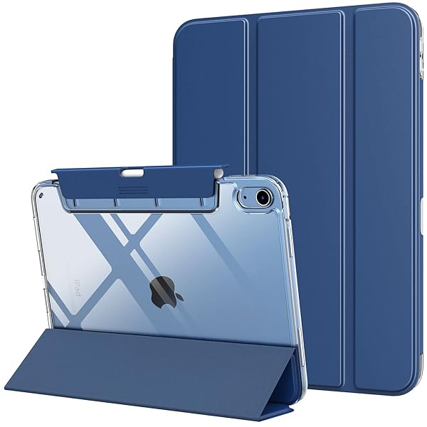 iPad 11世代 (A16) ケース 11インチ iPad 10世代 ケース 10.9インチ iPad第11/10世代 カバー ApplePencilホルダー付 ペン収納 引出し式 透明バック 薄型 PUレザー キズ防止 三つ折り TPUフレーム