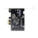 PCI-E 1X - 19ピン 20ピン USB 3.0 ヘッダー エクスプレスカード、USBフロントパネルアダプター VL805 デスクトップコンピュータマザーボード用(2)
