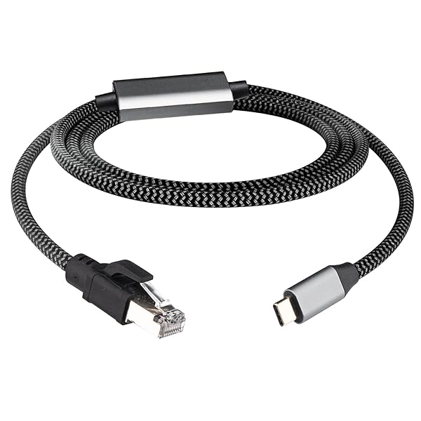 1.2M ギガビット USB C to LAN ケーブル 1000M信号伝送 Type-C to RJ45 イーサネットケーブル OTG機能対応 直接接続遅延なしThunderbolt 3/4、iPhone15/16、 MacBook Air/Pro