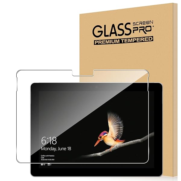 For Surface Go フィルム 10.1インチ タブレット 強化ガラス 高感度タッチ 高透過率 硬度9H 指紋防止 気泡防止 撥水撥油 耐衝撃 貼り付け簡単 液晶保護 超薄飛散防止 タブレット 保護フィルム