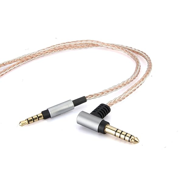 7N単結晶銅 4.4mm 5極 バランス リケーブル 3.5mmオス-4.4mmオス リケーブル ヘッドホン MDR-1A DAC 1A..