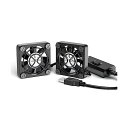 小型ファン4cm 2連 USBファン 3段階風量調節 USB扇風機 2台1組 薄型 パソコン 電子デバイスの冷却 送風機 小型送風機 5V 長時間稼働可 Dual Usb fan 4cm