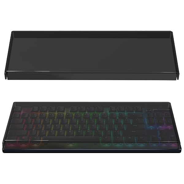 テンキーレス TKL キーボード ダストカバー アクリルキーパッドカバー 80% コンパクト 87 キー コンピューター メカニカル ゲーミング キーボード用 レイザー Razer Huntsman Tournament Edition TKL、V2