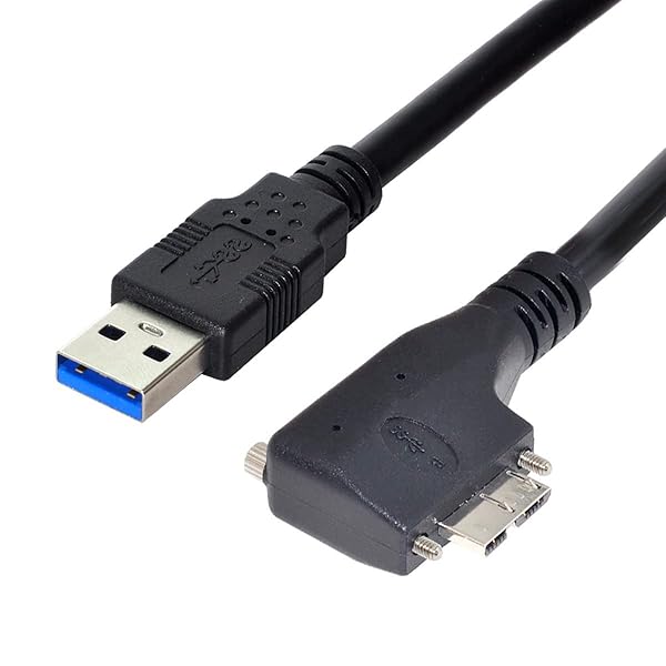 Cable Micro USB3.0 ǥ奢ͥ å USB3.0ǡ 5Gbps Ÿ֥ 90 ٥ VR...