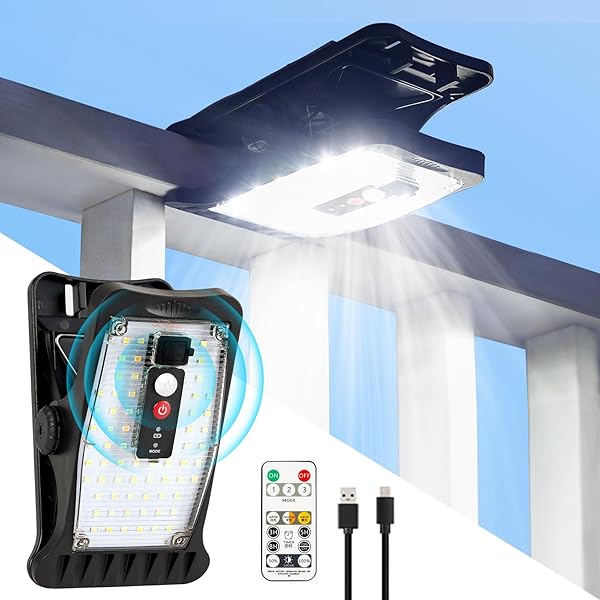70LED クリッパ式 センサーライト 屋外 ソーラー 人感 IP64防水 3種類設置方法 タイマー