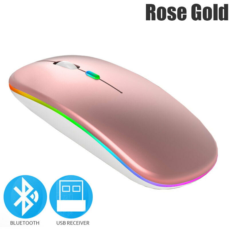 充電式USBワイヤレスゲーミングマウス,Bluetooth 5.0,オリジナル,ラップトップ,コンピューター,Macbook,2.4GHz用