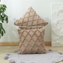 クッションカバー 40x40cm 北欧 2枚セット フェイクファー ベルベット おしゃれ 可愛い 柔らかい 立体的 柄 幾何学模様 ファスナー 家庭装飾 車 飾...