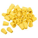 PATIKIL ベルエンドストッパー 100個入り コードロープロック 巾着袋用 プラスチック素材 ゴールド