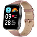 レザーバンド Xiaomi Redmi Watch 3 Active 対応 バンド PUレザー素材 ベルト ソフト 柔軟性 ビジネス風 交換ベルト レディース&...