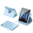 360度回転 iPad第10世代 2022/iPad第11世代 2025 ケース 縦置き 横置き iPad 10 iPad 11 ケース 手帳型 2点セット 磁気吸着式 分離式 薄型 透明ハードケース 衝撃吸収 タブレットケース 取り外し可能 PUレ