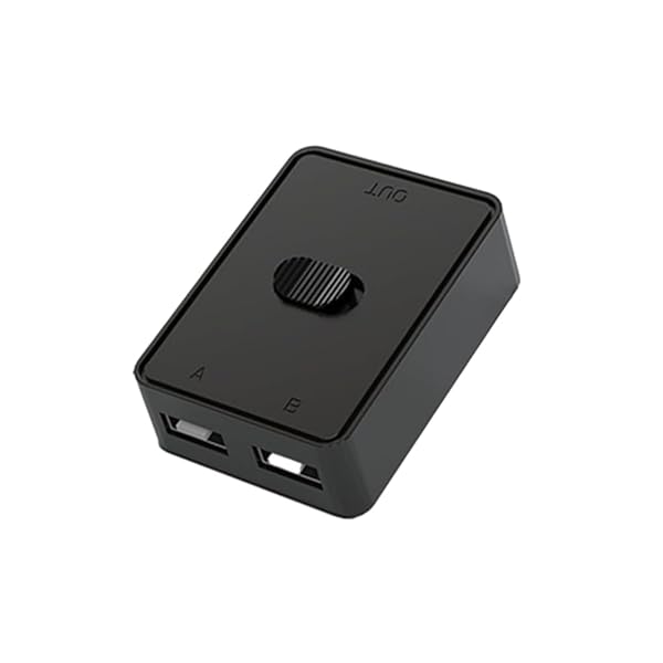 USB2.0スイッチセレクター USB KVMスイッチャアダプタ 双方向USB共有スイッチ 2入力1出力/ 1入力2出力 USB2.0 切替器 ワンキーで素早く切り替え 2台のコンピュータ共有 キーボード マウス スキャナ プリンタ プラグ＆プレイ