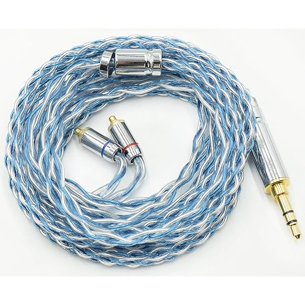 【-Freedom】MMCX3.5mmリケーブル 8芯銀メッキ MMCXイヤホンアップグレードケーブル 3.5mmイヤフォン交換ケーブル (MMCX3.5mm)(2)