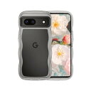 Google Pixel 8A ケース クリア ウェーブ ピクセル 8a ソフト TPU うねうね 透明黒 ケース マツと感 人気 韓国 耐衝撃 超軽量 薄型 おしゃれ 黄ばみなし アクスタが入る スマホケース pixel8a ワイヤレス充電対応 ス