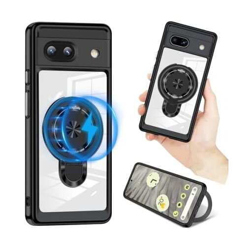 Google Pixel 7a ケース クリア MagSafe対応 丸型スタンド付き マグネット搭載 グーグル ピクセル7a ケース 多機能Magsafeスタンド 縦横両対応 tpu pc 二重構造 耐衝撃 メッキ加工 ワイヤレス充電 車載ホルダー Google Pixel 7a ケース クリア MagSafe対応 丸型スタンド付き マグネット搭載 グーグル ピクセル7a ケース 多機能Magsafeスタンド 縦横両対応 tpu pc 二重構造 耐衝撃 メッキ加工 ワイヤレス充電 車載ホルダー
