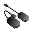 HDMI 無線 ワイヤレスHDMI 送受信機セット 無線化 HDMI ワイヤレス 50M安定転送距離 2.4G/5G高速転送 ミラーモード 拡張モード 設定不要 ワイヤレスディスプレイアダプター ワイヤレス PC画面をテレビに映す 無線