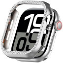 for Apple Watch 10 46mm ケース ラインストーン付け キラキラ 超簿軽量 耐衝撃 装着簡単 アップルウォッチ10 46mm 対応 可愛い ...