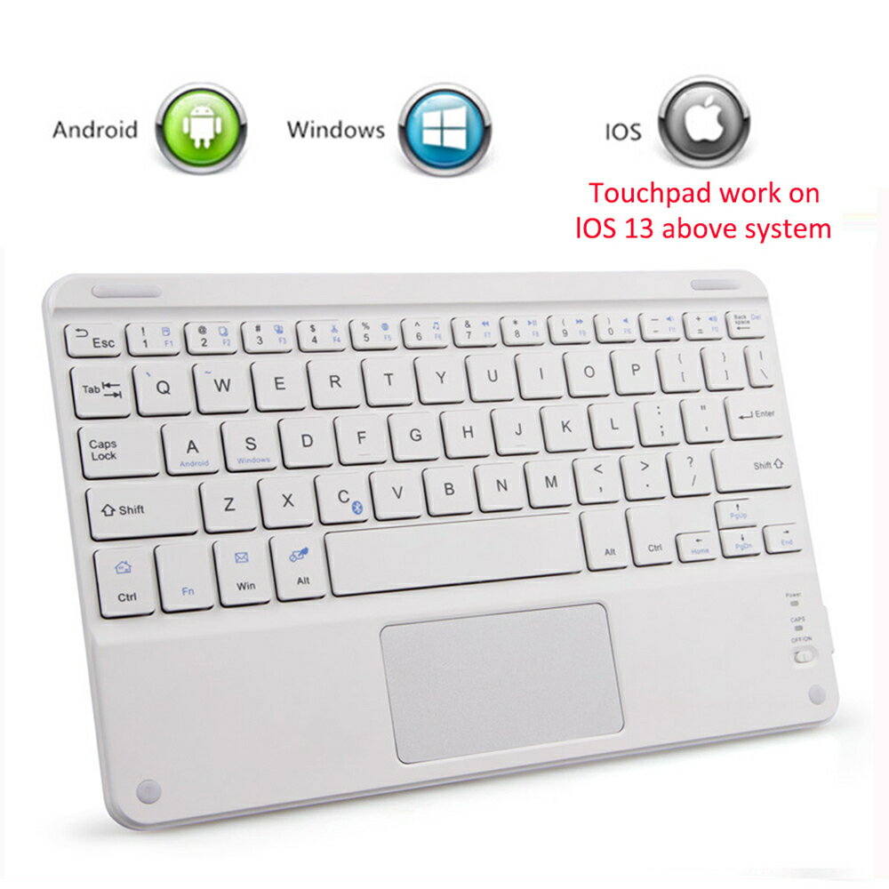 IPad,PC,Samsung,タブレット用のタッチパッド付きBluetoothタッチキーボード