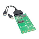 Cablecc USB 3.0 - SATA 22ピン 2.5 ハードディスク - 2 in 1コンボミニPCI- E 2レーン M.2 NGFF ＆ mSATA SSDアダプターコンバーター