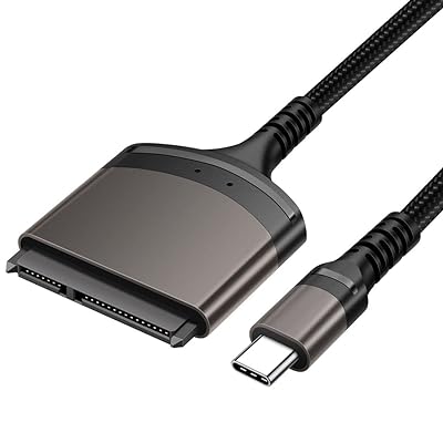 chenyang CY 2.5インチ SATA - USB Cケーブル USB Type-C - SATA 22ピン アダプターケーブル 2.5インチ ハードディスクドライバー SSD 5Gbps