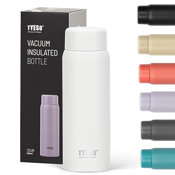 魔法瓶 水筒 200ml ステンレスボトル 軽量 スリム 保温 保冷マグ 真空断熱 持ち運びが容易 軽い 広口 ..