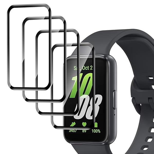 【4枚入り】For Samsung Galaxy Fit 3 フィルム PMMA素材採用 全面保護 衝撃吸収 保護フィルム 透過率99% 軽量 高タッチ感 超薄...